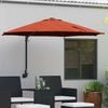 vidaXL Parasol de jardin Terre cuite 248 x 248 x 148 cm
