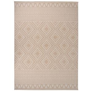 vidaXL Tapis à tissage plat d'extérieur 200x280 cm Rayures brunes