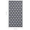 vidaXL Tapis d'extérieur ARAKIL Noir 190x290 cm PP