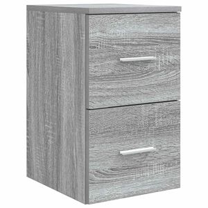 vidaXL Meuble de Salle de Bain In-between Sonoma gris 30 x 35 x 50 cm