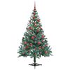 vidaXL Sapin de No&euml;l artificiel avec 150 LED Vert 150 cm PVC et Acier
