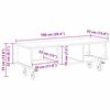 vidaXL Meuble TV Ch&ecirc;ne artisanal 100 x 35 x 35 cm Bois d'ing&eacute;nierie