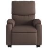 vidaXL Fauteuil inclinable de massage Marron Similicuir