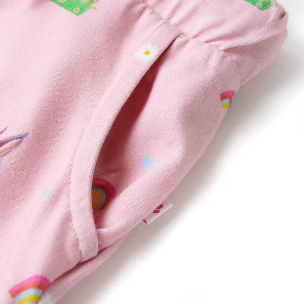 Short pour enfants avec cordon de serrage rose clair 140