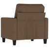 vidaXL Fauteuil Marron 60 cm Tissu
