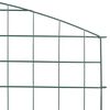 vidaXL Ensemble de cl&ocirc;ture de jardin 5 pcs Vert 100 x 50 cm Acier