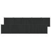 vidaXL Panneau de cl&ocirc;ture 10 pc 1755 x 186,5 cm WPC et Aluminium Noir