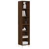vidaXL Buffet haut Ch&ecirc;ne marron 34,5x32,5x180 cm Bois d'ing&eacute;nierie
