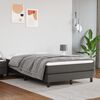 vidaXL Matelas de lit à ressorts ensachés Gris 120x200x20cm Similicuir