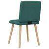 vidaXL Chaises &agrave; manger lot de 6 vert fonc&eacute; tissu
