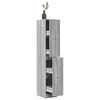 vidaXL Armoire apothicaire sonoma gris 30x41x174,5cm bois d'ing&eacute;nierie
