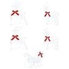 vidaXL Renne de No&euml;l avec tra&icirc;neau 5 pc 230 LED Blanc froid