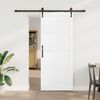 vidaXL Porte coulissante ORKDAL Blanc 83 x 202 cm Pin massif