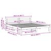 vidaXL Cadre de lit avec t&ecirc;te de lit Naturel 200 x 200 cm Pin massif