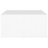 vidaXL Tables basses 4 pcs blanc 33x33x33 cm bois d'ingénierie