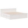 vidaXL Cadre de lit sans matelas avec t&ecirc;te de lit 180x200 cm bois pin