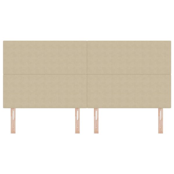 vidaXL T&ecirc;te de lit Gris Vert Clair 200 cm Cuir synth&eacute;tique