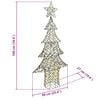 vidaXL Sapin de No&euml;l avec 240 LED Blanc chaud 180 cm Rotin