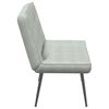 vidaXL Banc gris clair 110x74x84 cm velours