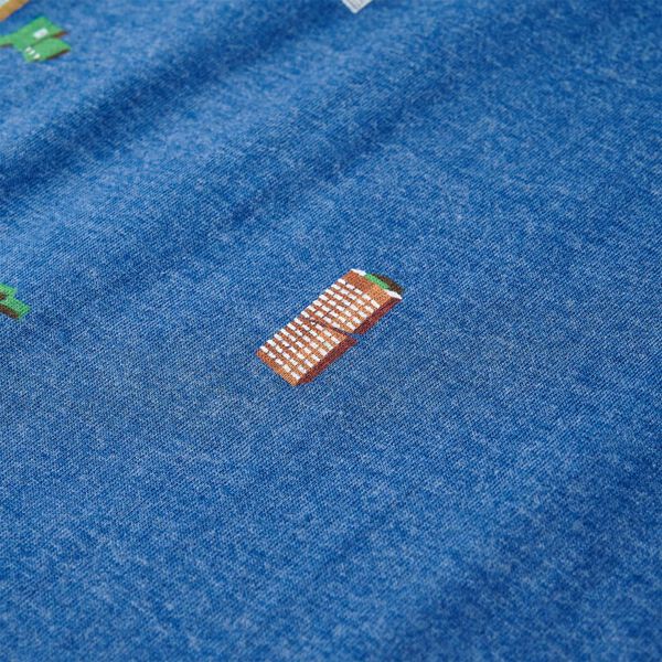 T-shirt pour enfants m&eacute;lange de bleu fonc&eacute; 128