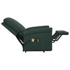 vidaXL Fauteuil de massage Vert foncé Tissu