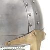 vidaXL Casque de chevalier crois&eacute; antique pour GN Argent&eacute; Acier