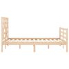 vidaXL Cadre de lit sans matelas 140x190 cm bois massif