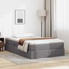 vidaXL Lit avec rangement et matelas avec matelas Gris 120 x 190 cm