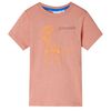 vidaXL T-shirt enfants &agrave; manches courtes orange clair 128