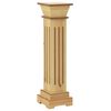 Support Pour Plantes En MDF Blanc Classique - Pilier Carré Décoratif Pour Intérieur & Extérieur