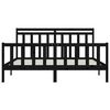 vidaXL Cadre de lit sans matelas noir bois massif de pin 180x200 cm