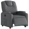 vidaXL Fauteuil inclinable &eacute;lectrique Gris Similicuir