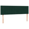 vidaXL Sommier &agrave; lattes de lit et matelas vert fonc&eacute; 160x210cm velours