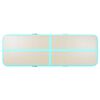 vidaXL Tapis gonflable de gymnastique avec pompe 600x100x10cm PVC Vert