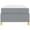 vidaXL Cadre de lit avec matelas Gris clair 80 x 200 cm tissu