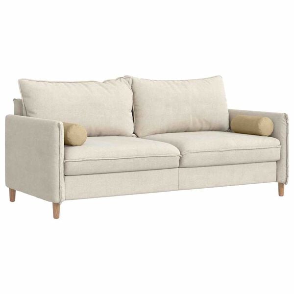 vidaXL Coussins d'accent 2 pcs Vert gris &Oslash; 15 x 40 cm