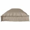 vidaXL Set de coussins de palette 2 pcs Taupe 150 x 40 x 8 cm