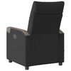 vidaXL Fauteuil de massage inclinable &eacute;lectrique Noir Tissu