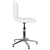 vidaXL Chaises pivotantes &agrave; manger lot de 2 blanc similicuir