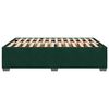 vidaXL Cadre de lit sans matelas vert fonc&eacute; 140x200 cm velours