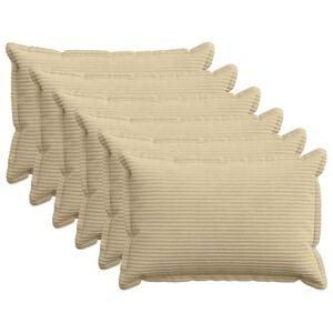 vidaXL Housse de coussin 6 pc HOUTEN Vert gris 30 x 50 cm