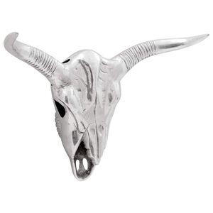 vidaXL Cr&acirc;ne de taureau Argent&eacute; 49 x 10 x 36 cm Aluminium