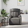 vidaXL Fauteuil de massage inclinable Gris Similicuir