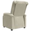 vidaXL Fauteuil inclinable Cr&egrave;me Velours