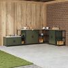 vidaXL Rangement de cuisine Vert olive 60 x 50 x 92 cm Acier