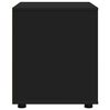 vidaXL Armoire de rangement Noir 60 x 48 x 57 cm Bois d'ing&eacute;nierie