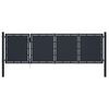 vidaXL Portail de jardin en acier 350 x 100 cm anthracite