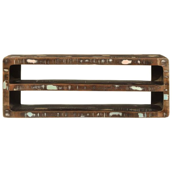 vidaXL Meuble TV 100 x 32 x 36 cm Bois massif de r&eacute;cup&eacute;ration