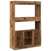 vidaXL Buffet haut vieux bois 92x33x140 cm bois d'ing&eacute;nierie