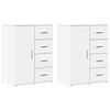 vidaXL Buffets 2 pcs blanc 59x39x80 cm bois d'ing&eacute;nierie